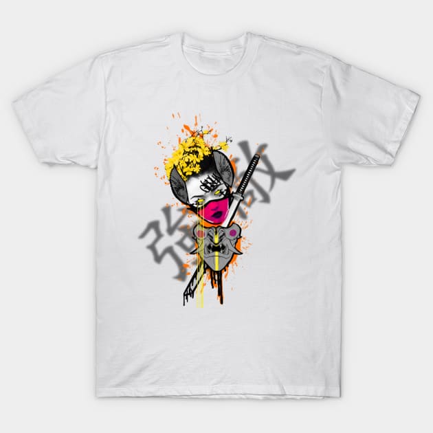 Geisha Warrior T-Shirt by Qu33nG33k